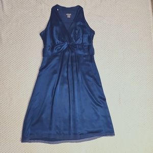Ann Taylor Blue Halter Dress Women's Size 8